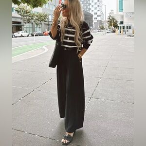 🖤 High Waist Palazzo Trousers